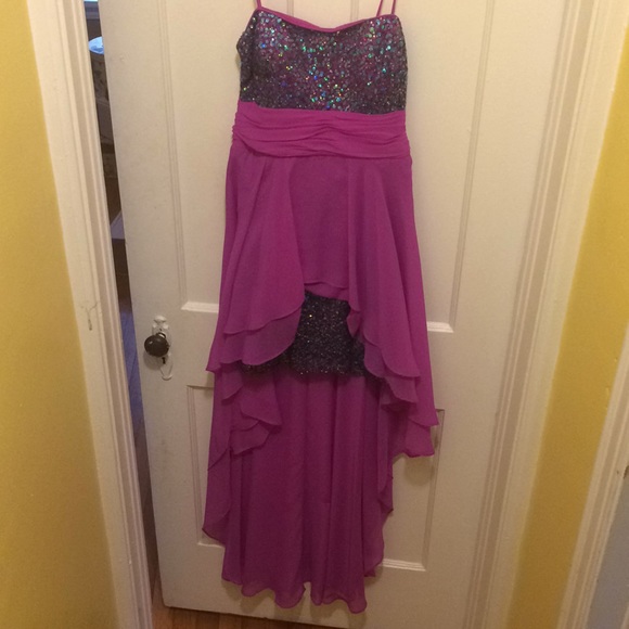 Hailey Logan Dresses & Skirts - Sequins high low prom dress